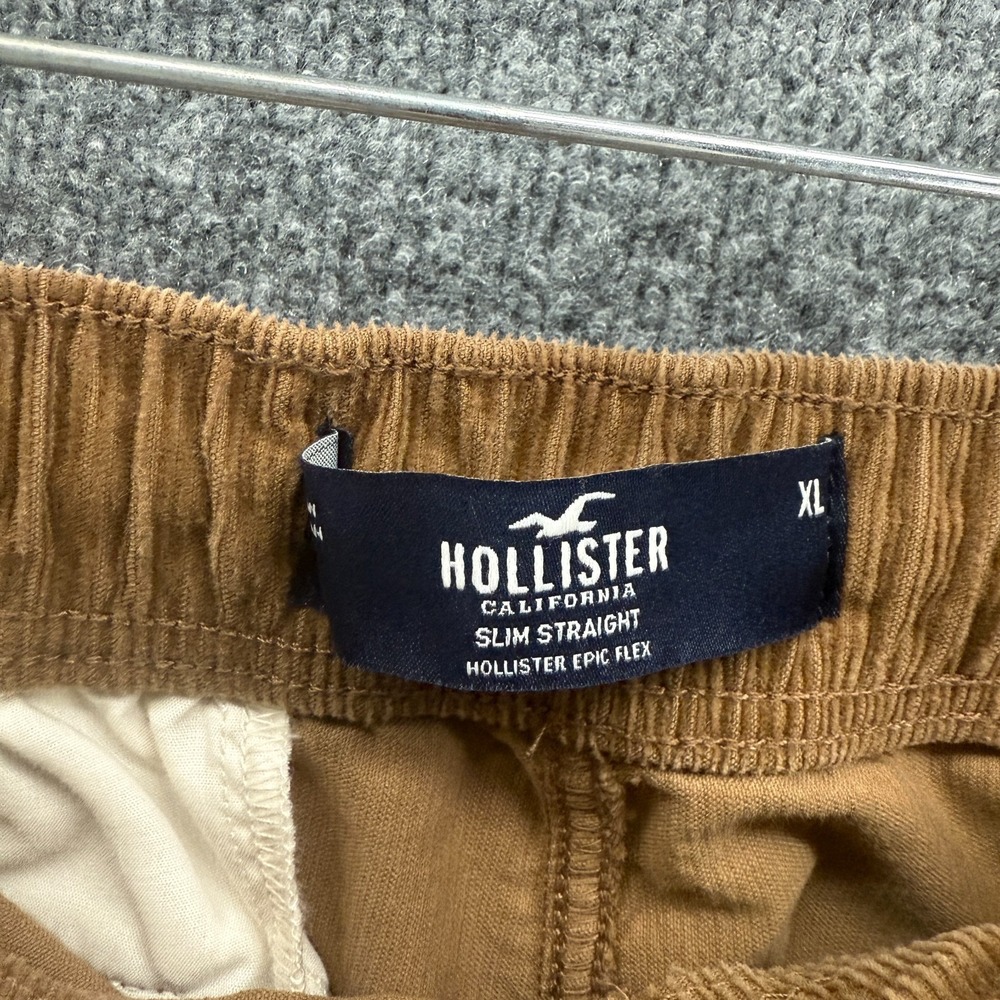 Hollister Pants Mens XL Corduroy Pull On Slim Straight Epic Flex Grunge Casual - Picture 6 of 10
